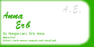 anna erb business card